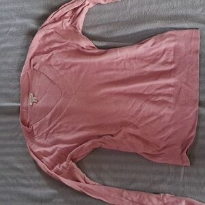 Lucky Brand Pink V-Neck Sweater Good Used Condition
